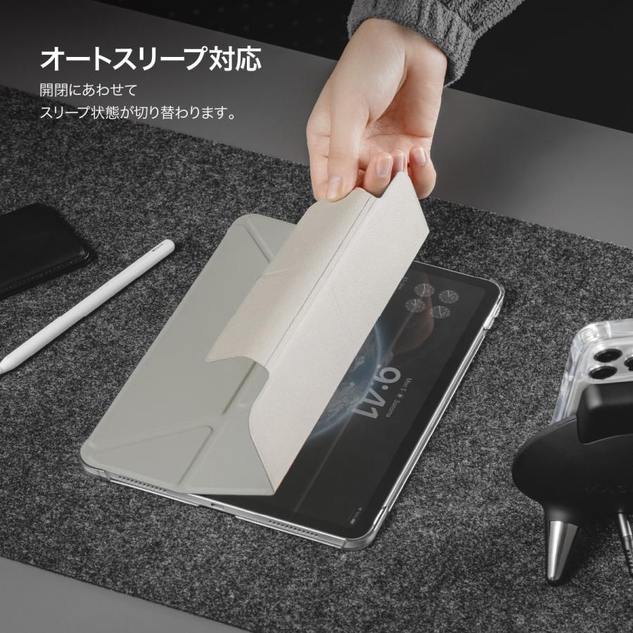 iPad Air 13インチ M2 &iPad Pro 12.9 ケース 手帳型 5WAY スタンド付き 保護 カバー 動画視聴 タイピング スタンド iPadAir 13 2024 対応 MagEasy FACET | MAGEASY | 05