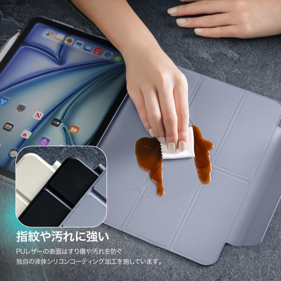 iPad Pro 11インチ 2025 M5 ケース 手帳型 スタンド付き 保護 カバー 動画視聴 スタンド iPadPro 2024年 2024 M4 対応 MagEasy FACET with Pencil Holder | MAGEASY | 02