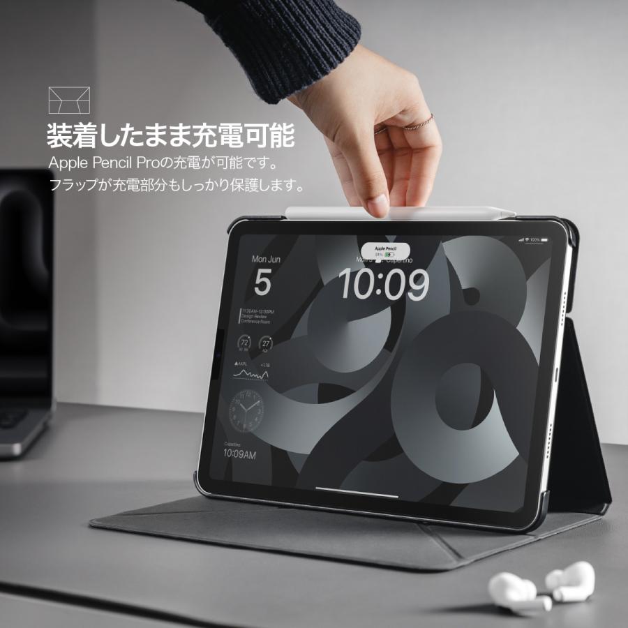 iPad Pro 11インチ 2025 M5 ケース 手帳型 4WAY スタンド付き 保護 カバー 動画視聴 タイピング スタンド アイパッドプロ 11 2024 M4 対応 MagEasy LIFT 2024 | MAGEASY | 05