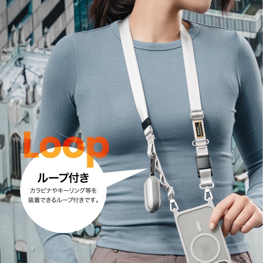 MAGEASY スマホ ショルダー 首掛け 肩掛け 太め ちぎれない ストラップ