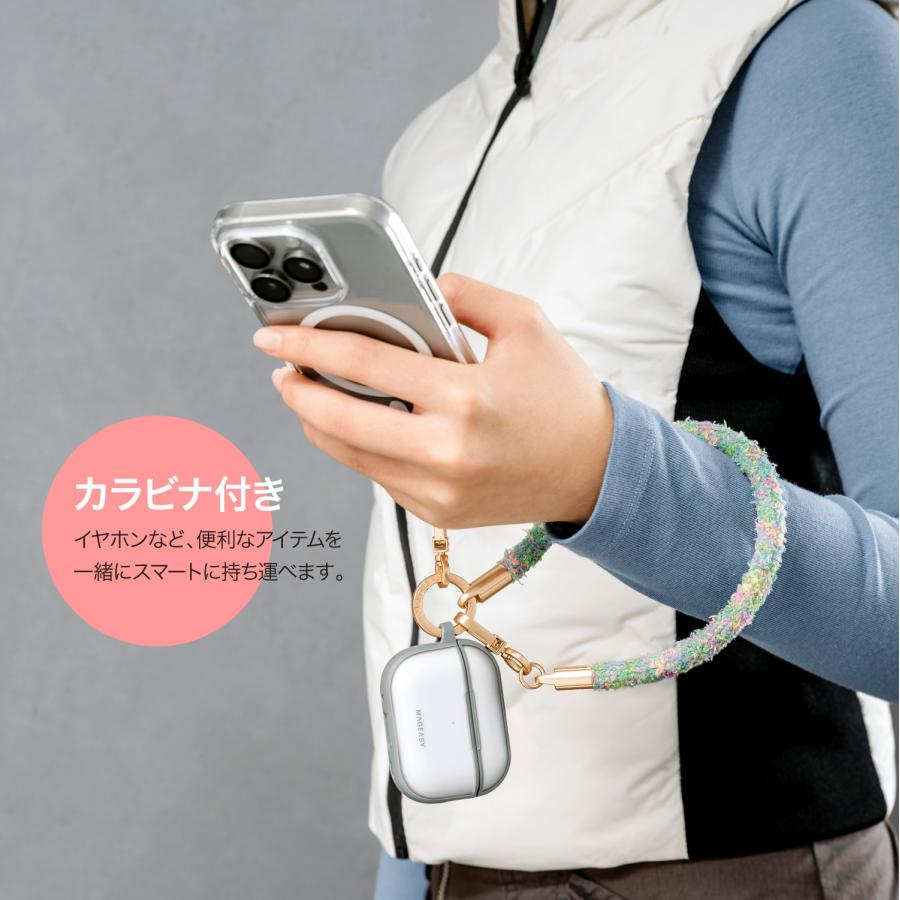 MAGEASY スマホ ストラップ ちぎれない ホルダー 付 落下防止 手首