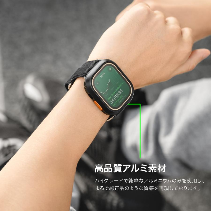MAGEASY Apple Watch Ultra2 / Ultra ケース 耐衝撃 アルミ TPU カバー 