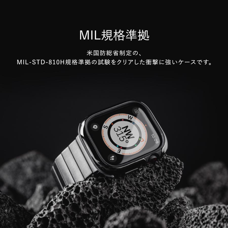 Apple Watch 45mm ケース 米軍 MIL規格 耐衝撃 アルミ TPU ケース 衝撃 
