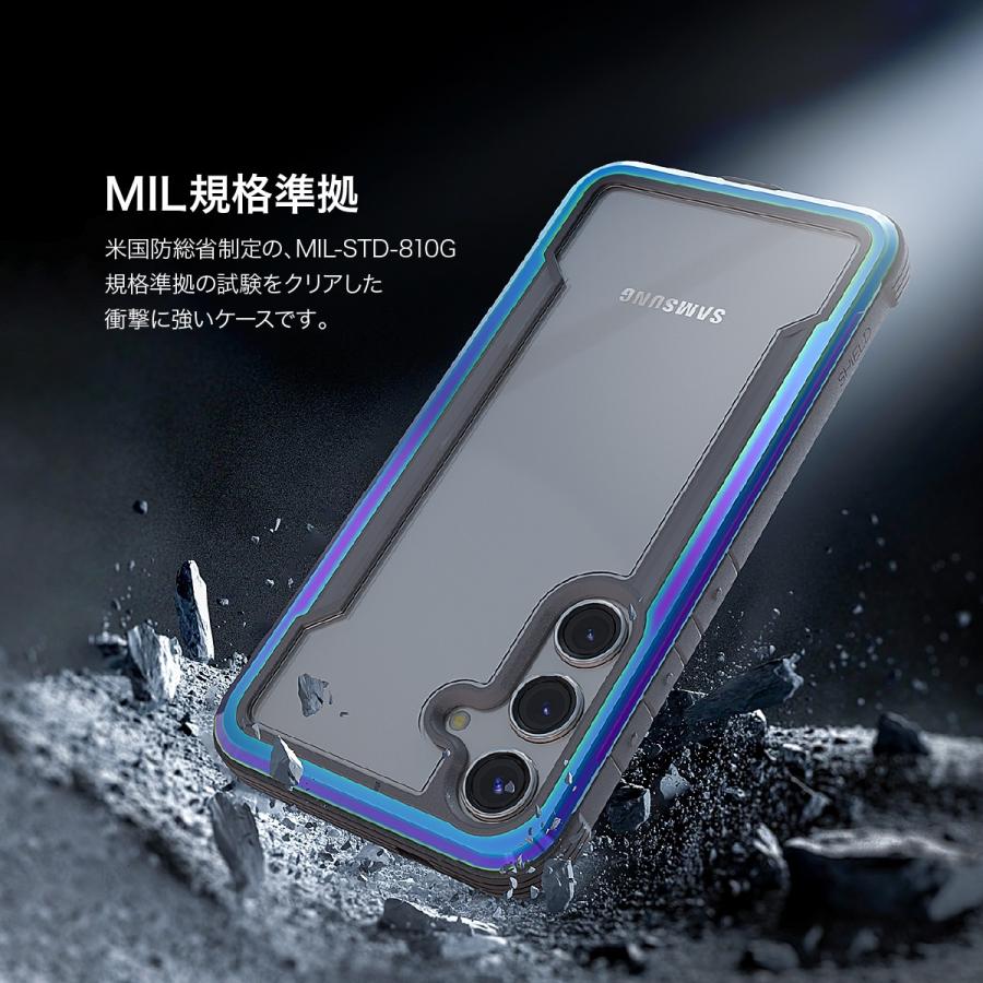 【在庫処分】【RAPTIC】 Galaxy S24 対応 ケース 耐 米軍MIL RAPTIC Galaxy S24 ケース 耐衝撃 米軍MIL規格 クリア アルミ