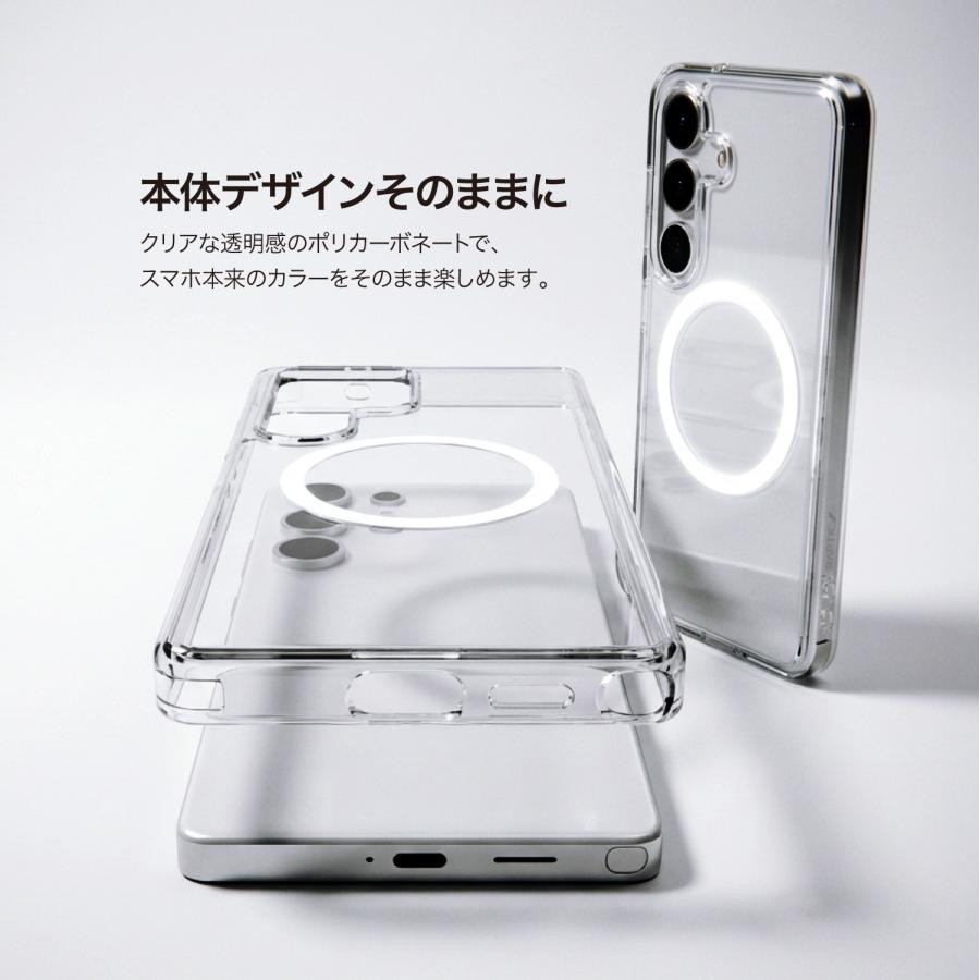 半クリア 半透明 TPU Galaxy ギャラクシー 透明TPUケース マグセーフ対応 スリム マグセーフ Magsafe iPhoneアクセサリー