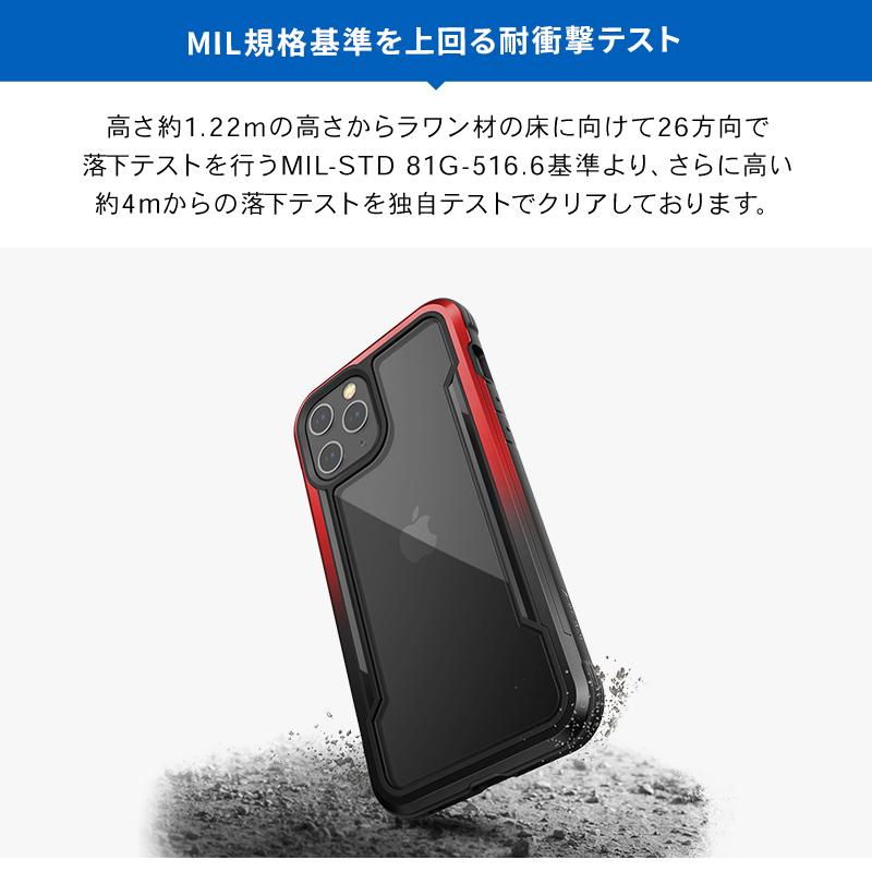 iPhone12ProMax ケース 耐衝撃 クリア 米軍 MIL 規格 携帯ケース アルミ 衝撃 吸収 透明 カバー [ iPhone 12 Pro Max アイフォン12プロマックス ] RAPTIC Shield | RAPTIC | 02