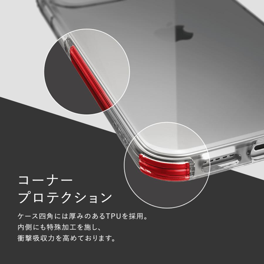 RAPTIC iPhone13Pro Max ケース クリア 米軍 MIL規格 クリア 透明 薄型