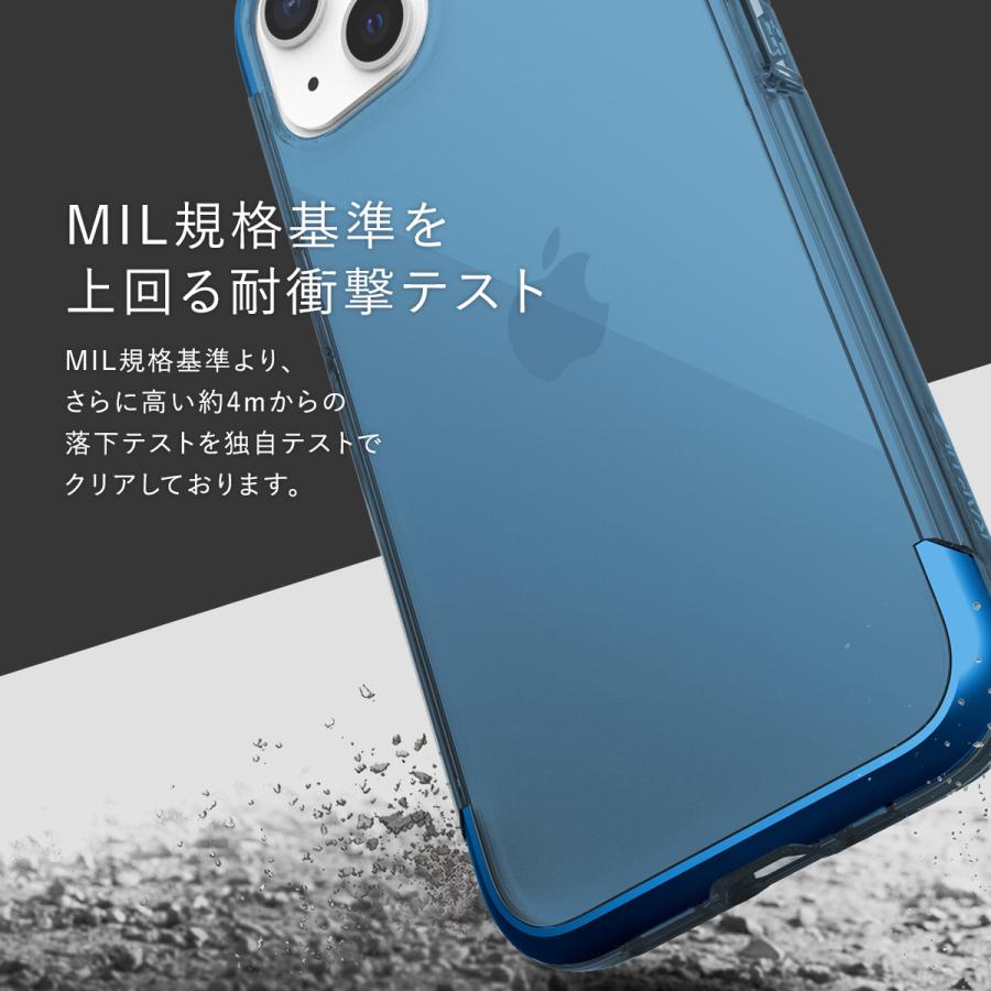 iPhone13 ケース 米軍 MIL規格 クリア 透明 薄型 スマホケース 耐衝撃 アルミ ハイブリッド 抗菌 クリアケース カバー iPhone 13 アイフォン13 対応 RAPTIC Air | RAPTIC | 02