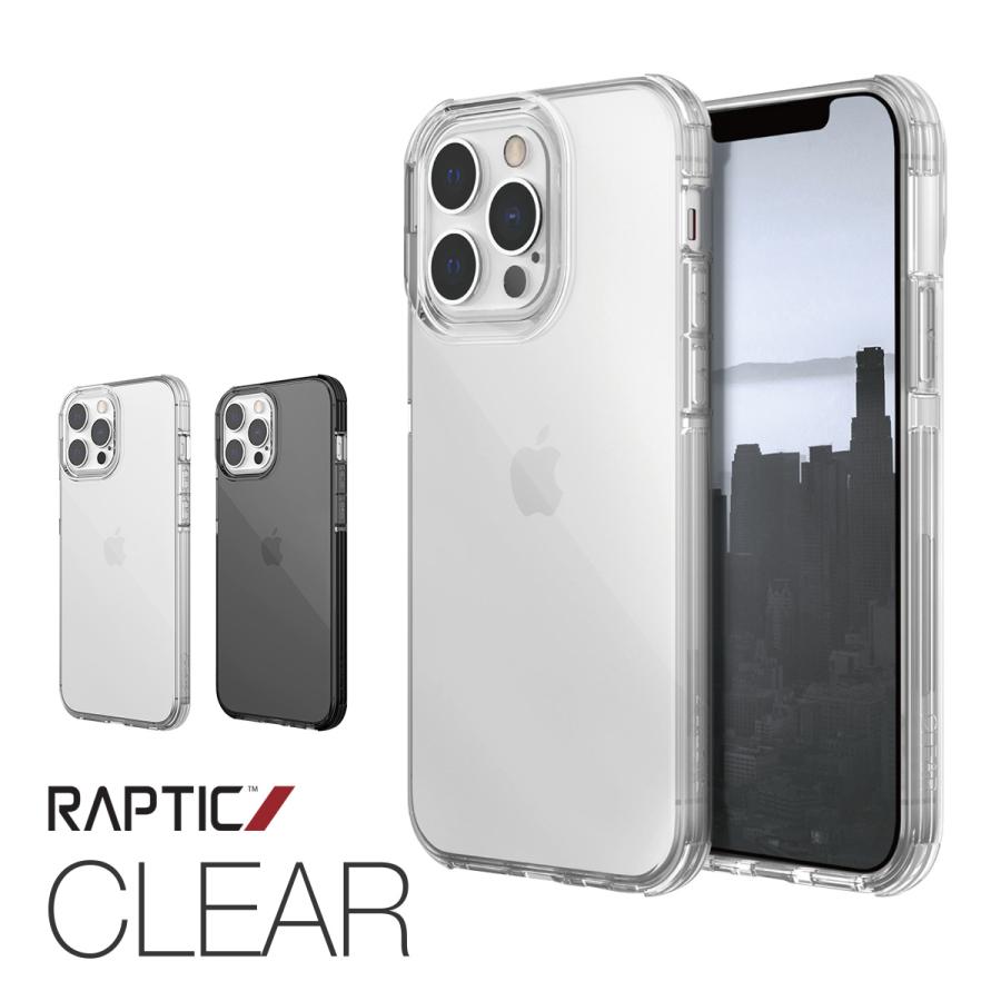 iPhone13 mini ケース 米軍 MIL 規格 クリア 透明 薄型 スマホケース 耐衝撃 衝撃吸収 クリアケース カバー iPhone13mini アイフォン13mini 対応 RAPTIC Clear | RAPTIC
