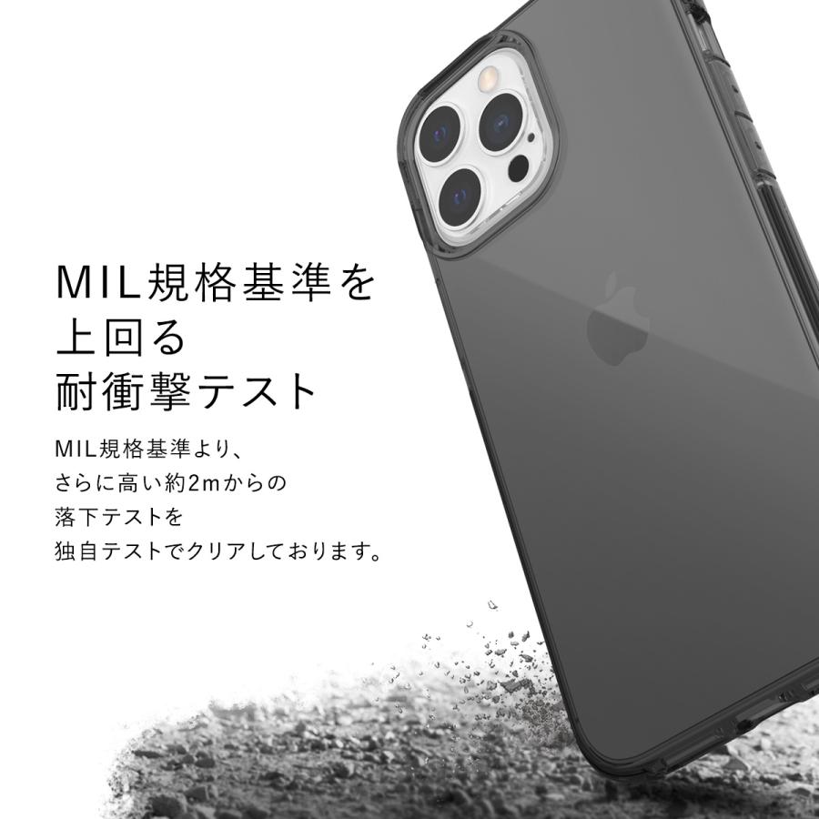 iPhone13 mini ケース 米軍 MIL 規格 クリア 透明 薄型 スマホケース 耐衝撃 衝撃吸収 クリアケース カバー iPhone13mini アイフォン13mini 対応 RAPTIC Clear | RAPTIC | 02