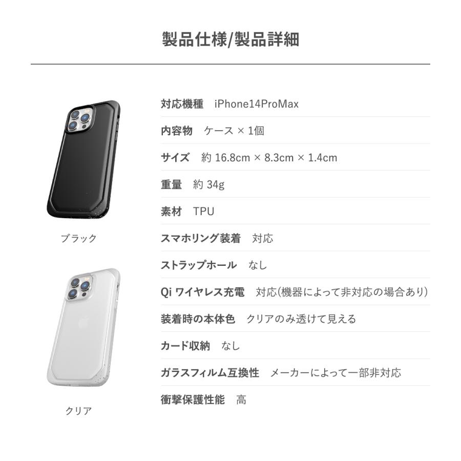 iPhone 14 Pro Max ケース カバー 米軍MIL規格 シンプル スリム スマホケース 耐衝撃 スマホカバー iPhone14ProMax アイフォン14プロマックス 対応 RAPTIC Slim | RAPTIC | 06