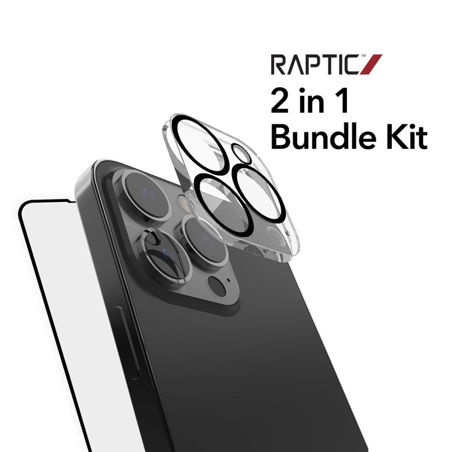 RAPTIC iPhone15ProMax 液晶 ガラスフィルム カメラ保護フィルム 