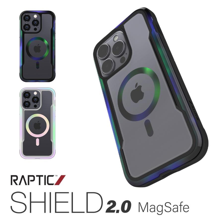 iPhone15Pro ケース Magsafe 対応 米軍 MIL規格 クリア 耐衝撃 グラデーション カバー Apple iPhone15 Pro アイフォン15 プロ RAPTIC Shield 2.0 MagSafe | RAPTIC