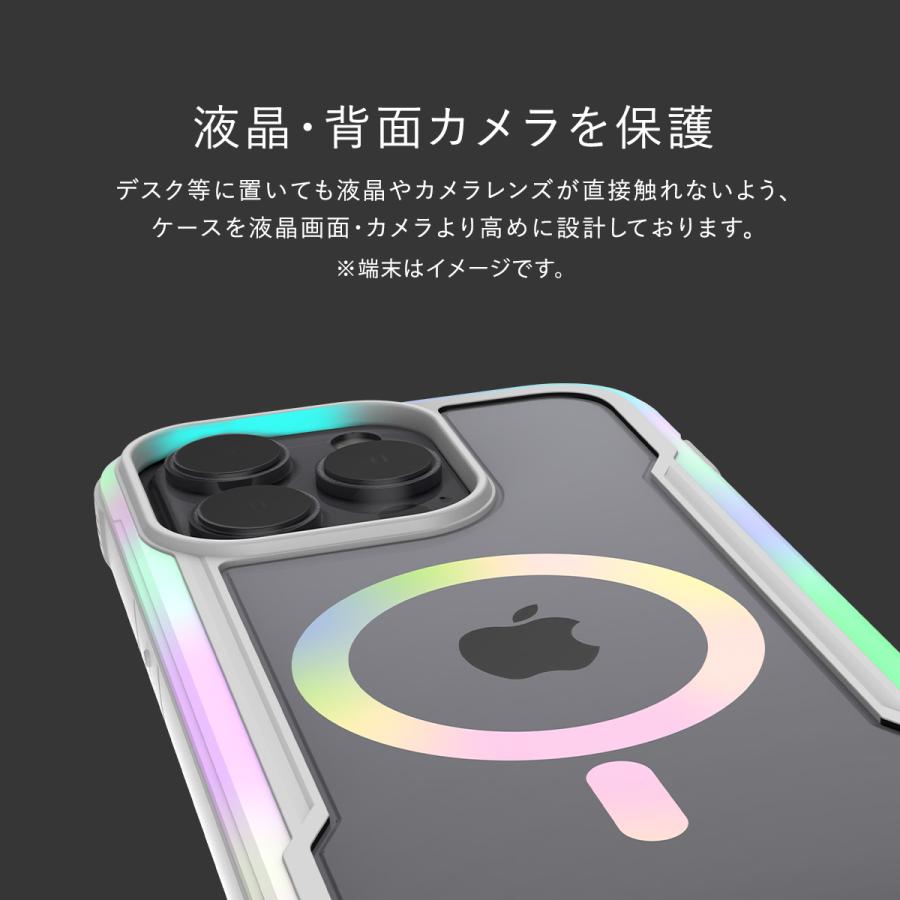 iPhone15Pro ケース Magsafe 対応 米軍 MIL規格 クリア 耐衝撃 グラデーション カバー Apple iPhone15 Pro アイフォン15 プロ RAPTIC Shield 2.0 MagSafe | RAPTIC | 05