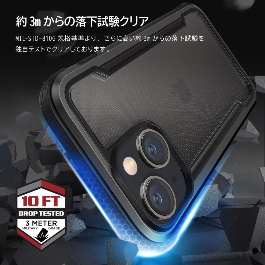 iPhone15Pro ケース 耐衝撃 米軍MIL規格 クリア 衝撃吸収 薄型 クリアケース Apple iPhone15 Pro アイフォン15 プロ アイフォン15 プラス 対応 RAPTIC Shield | RAPTIC | 02