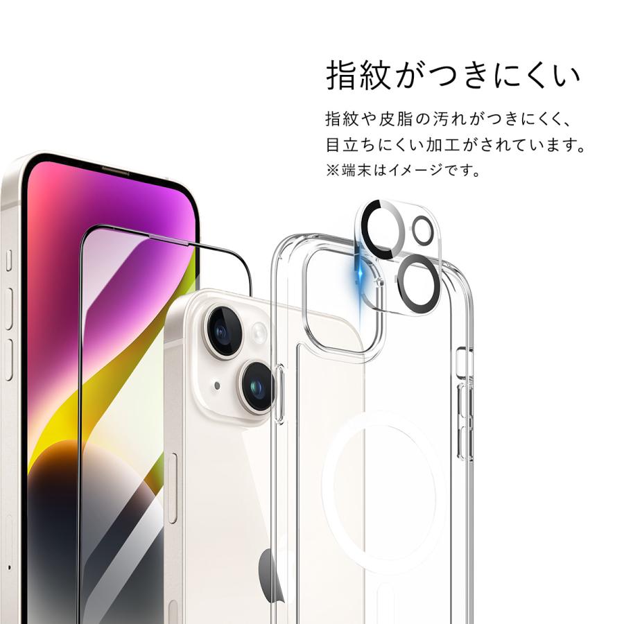 RAPTIC iPhone15Pro ケース ガラスフィルム カメラ保護フィルム 3点