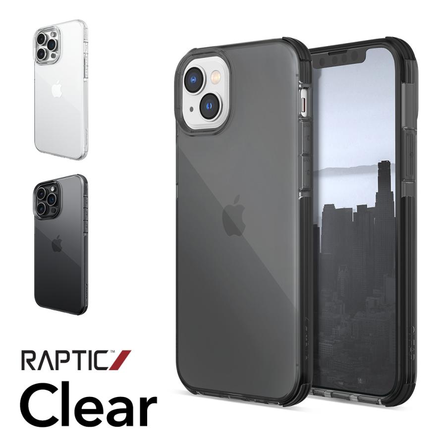 RAPTIC iPhone15Pro ケース 耐衝撃 米軍MIL規格 クリア シンプル