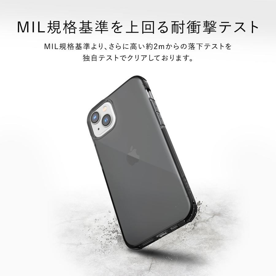 RAPTIC iPhone15Pro ケース 耐衝撃 米軍MIL規格 クリア シンプル