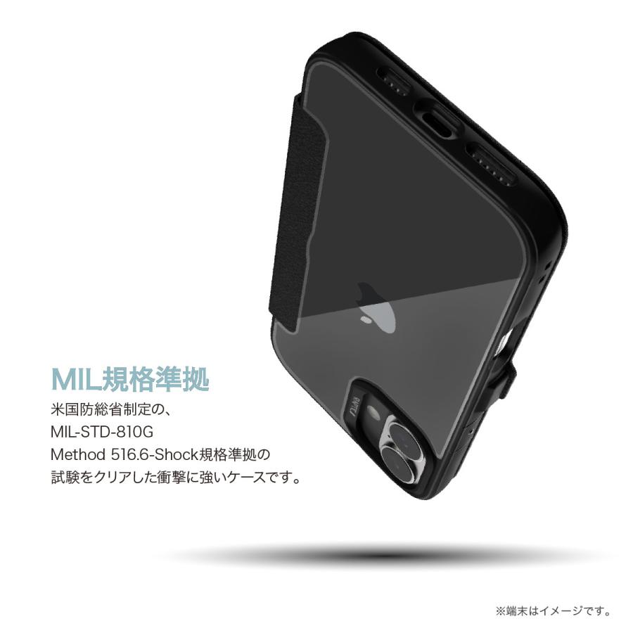 IPHONE 16 PLUS 用 ケース 手帳型 カード収納 RAPTIC iPhone 16 Plus ケース 手帳型 カード 収納 耐衝撃