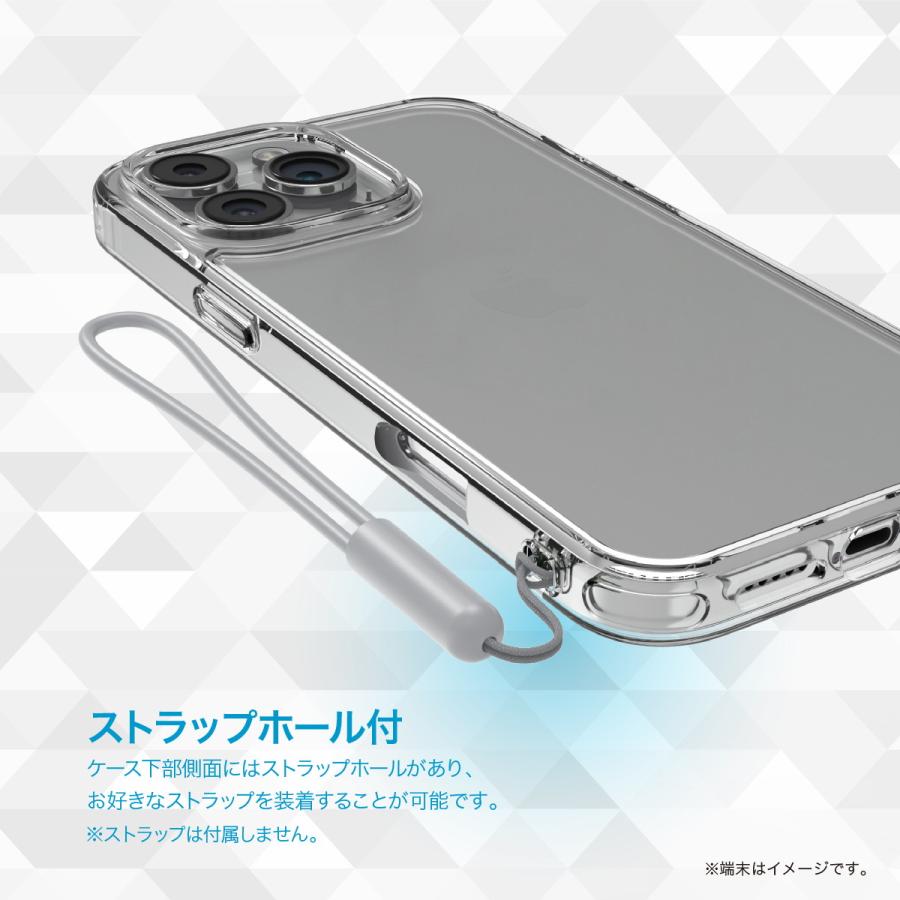 iPhone 16 Plus ケース クリア 耐衝撃 MIL規格 スマホケース ストラップホール 付 薄型 シンプル クリアケース iPhone16Plus 対応 RAPTIC Clear Vue | RAPTIC | 03