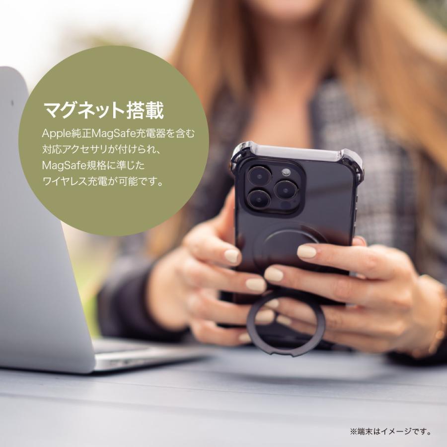 iPhone 16 Plus ケース クリア MagSafe対応 スタンド リング付き 耐衝撃 マグセーフ リング スマホケース iPhone16Plus 対応 RAPTIC Dual Impact Kick MagSafe | RAPTIC | 02