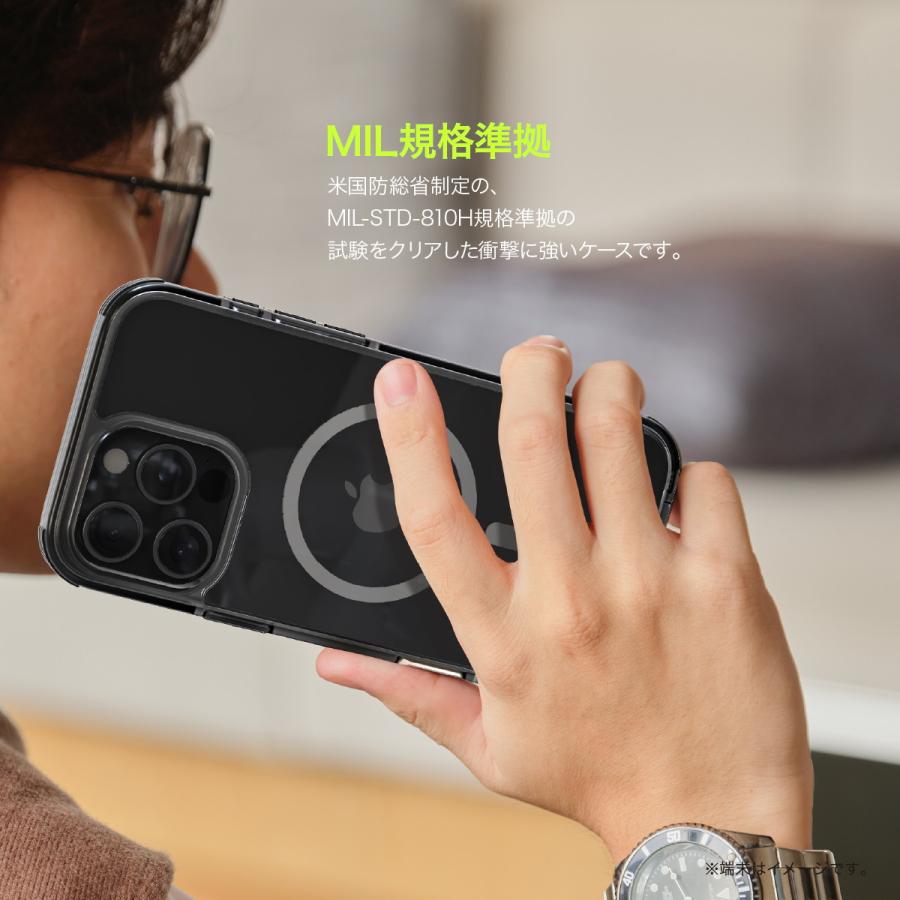 iPhone 16 Plus ケース MagSafe 対応 耐衝撃 クリア カバー 背面 ハード 透明 マグセーフ スマホケース iPhone16Plus 対応 RAPTIC Clear MagSafe | RAPTIC | 02