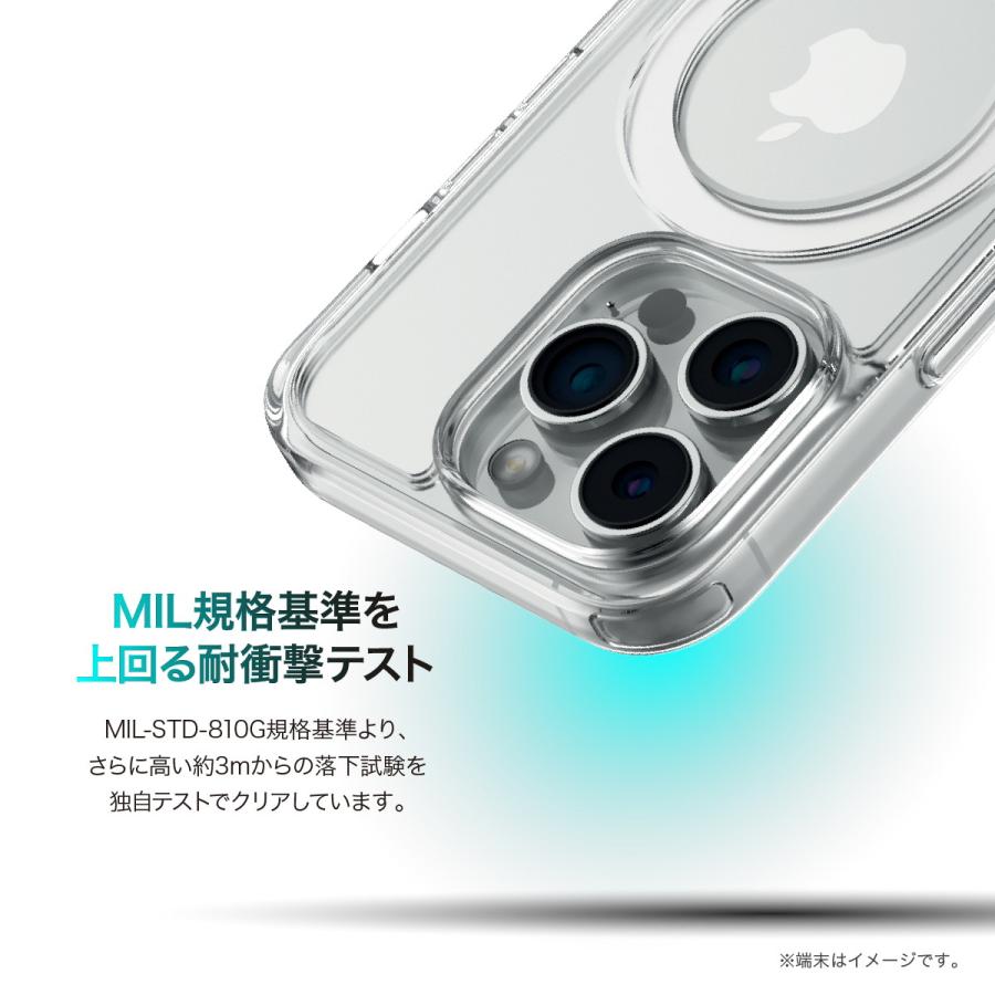iPhone 16 Plus ケース クリア マグセーフ 対応 耐衝撃 ストラップホール スタンド 付 スマホケース iPhone16Plus 対応 RAPTIC Air Stand MagSafe | RAPTIC | 04