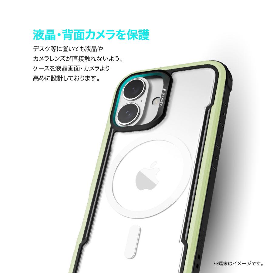 iPhone 16 ケース クリア MagSafe 対応 耐衝撃 米軍 MIL規格 スマホケース アルミ フレーム Apple iPhone16 アイフォン 16 対応 RAPTIC Shield MagSafe | RAPTIC | 05