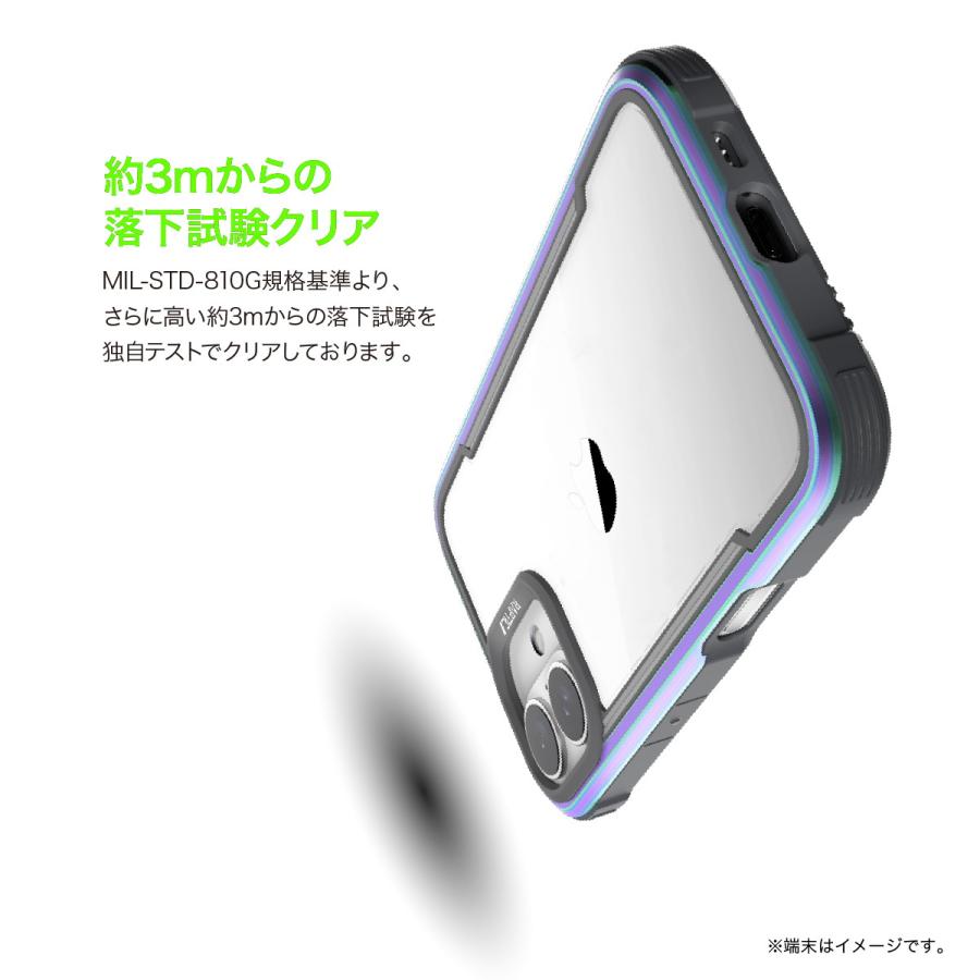 iPhone 16 ケース クリア 耐衝撃 米軍MIL規格 スマホケース 薄型 アルミ フレーム 透明 スマホカバー Apple iPhone16 アイフォン 16 対応 RAPTIC Shield | RAPTIC | 02