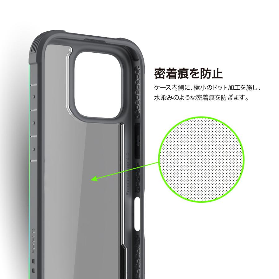 iPhone 16 ケース クリア 耐衝撃 米軍MIL規格 スマホケース 薄型 アルミ フレーム 透明 スマホカバー Apple iPhone16 アイフォン 16 対応 RAPTIC Shield | RAPTIC | 05