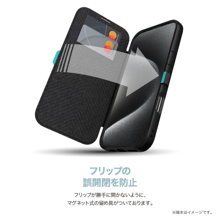 iPhone 16 ケース 手帳型 カード 収納 耐衝撃 米軍 MIL 規格 クリア 背面 レザー カード 収納 手帳型ケース iPhone16 アイフォン 16 対応 RAPTIC Urban Folio | RAPTIC | 05