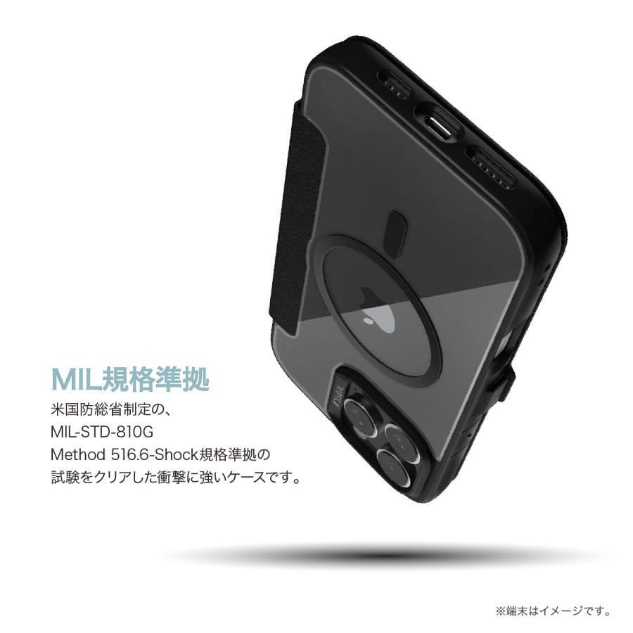 iPhone 16 ケース マグセーフ 対応 手帳型 耐衝撃 クリア カバー 背面 レザー カード 収納 手帳型ケース Apple iPhone16 対応 RAPTIC Urban Folio MagSafe | RAPTIC | 01