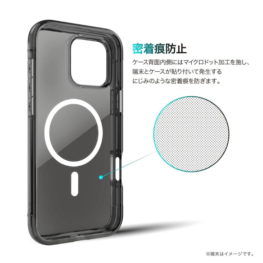 iPhone 16 Pro ケース MagSafe 対応 耐衝撃 米軍 MIL規格 クリア 耐衝撃ケース アルミ フレーム Apple iPhone16Pro アイフォン16 プロ 対応 RAPTIC Air MagSafe | RAPTIC | 05