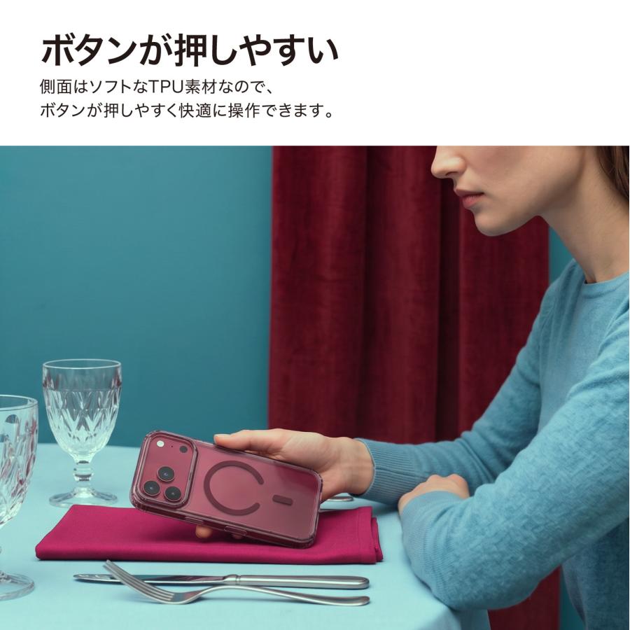 iPhone 18 Pro iPhone 17 Pro ケース MagSafe 対応 耐衝撃 MIL規格 クリア ハイブリッド スマホケース iPhone18Pro iPhone17 プロ 対応 RAPTIC Air Clear | RAPTIC | 04