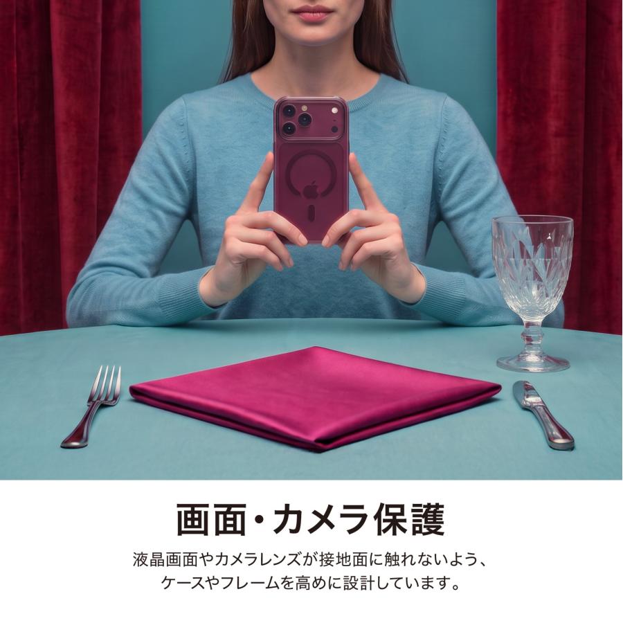 iPhone 18 Pro iPhone 17 Pro ケース MagSafe 対応 耐衝撃 MIL規格 クリア ハイブリッド スマホケース iPhone18Pro iPhone17 プロ 対応 RAPTIC Air Clear | RAPTIC | 05