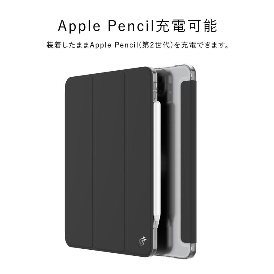 iPad Pro 11 2021 ケース 手帳型 レザー スタンド 付 ペンシル 充電 可 薄型 背面 透明 カバー iPadPro11 アイパッドプロ 第3世代 対応 RAPTIC Engage Folio | RAPTIC | 01