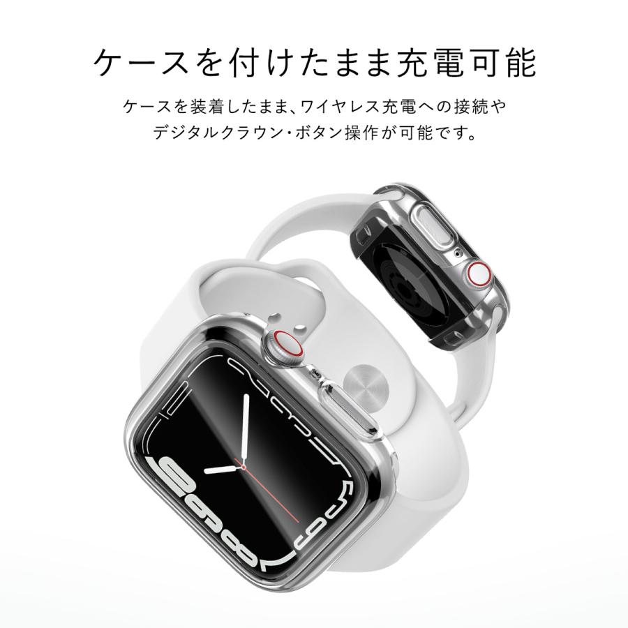 Apple Watch 9 8 7 41mm ケース クリア 全面保護 耐衝撃 クリアケース カバー 透明 カバー AppleWatch アップルウォッチ 41 mm 対応 RAPTIC 360x | RAPTIC | 05
