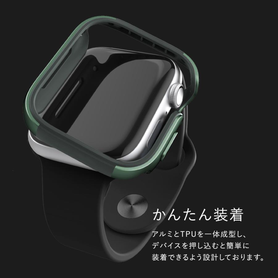 携帯アクセサリー Apple Watch Series 3 RAPTIC Apple Watch SE3 44mm ケース 耐衝撃 アルミ × TPU 衝撃 吸収
