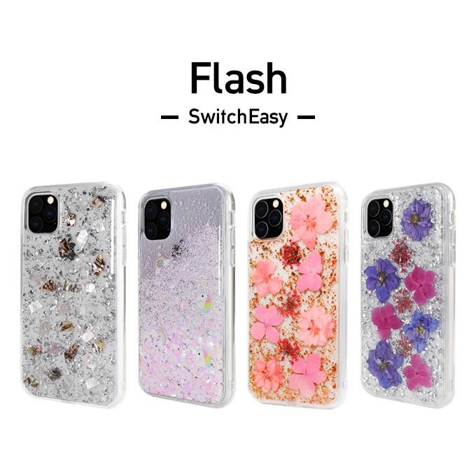 iPhone 11 Pro Max ケース クリア キラキラ ラメ 貝殻 押し花 ユニコーン カバー ストラップホール 付 スマホケース アイフォン11プロマックス SwitchEasy Flash | SwitchEasy | 07