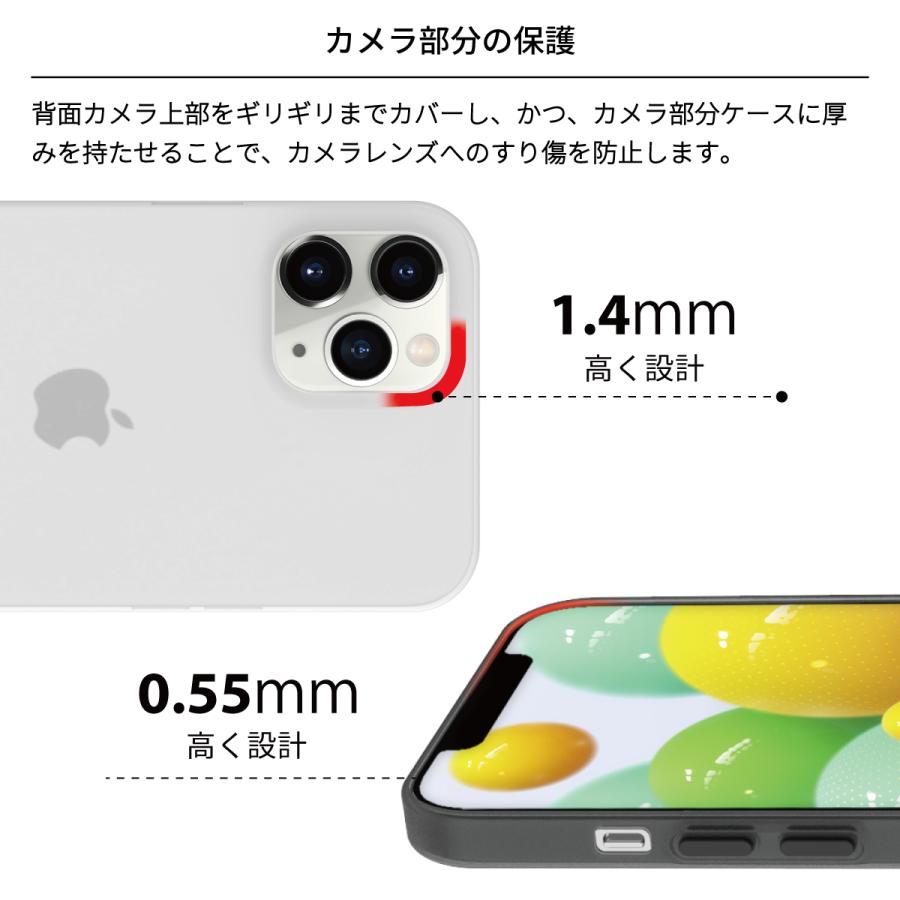 iPhone12mini ケース 極薄 携帯ケース 0.35mm 薄型 シンプル 超薄型 軽量 フロスト クリア カバー [ iPhone 12 mini アイフォン12ミニ ] SwitchEasy 0.35｜comwap｜05