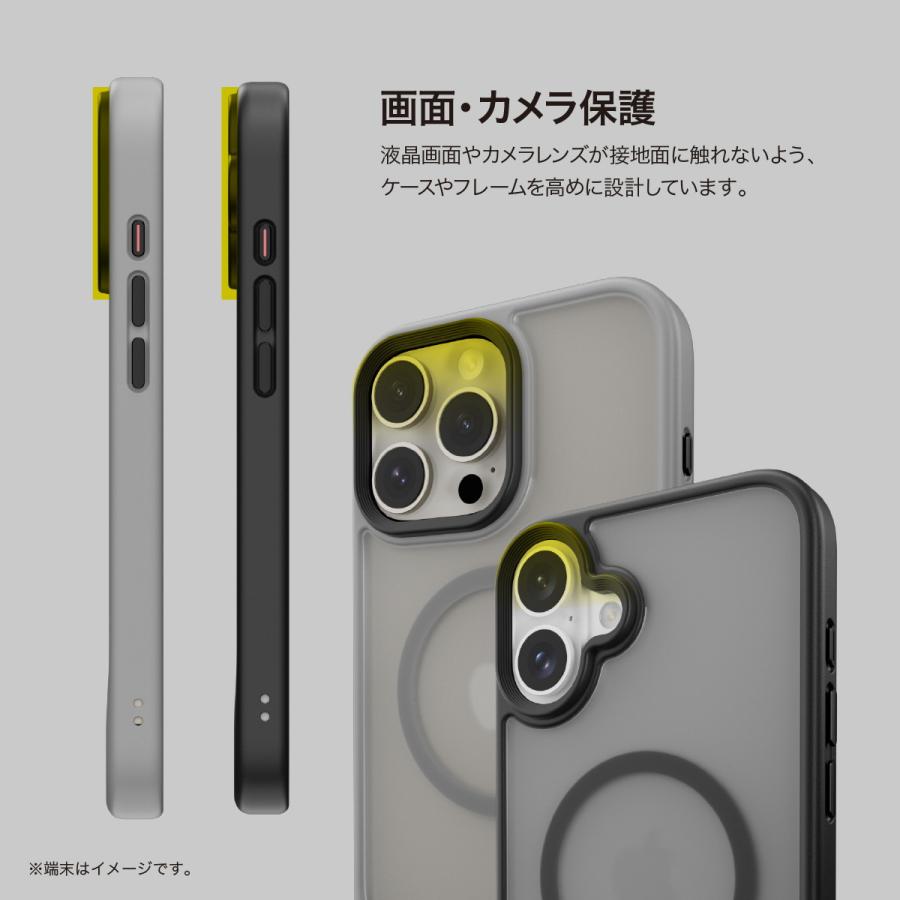 iPhone16Plus カバー MagSafe対応 iPhone16 Plus ケース カバー ハイブリッド ZEROSAFE Shaft MagSafe
