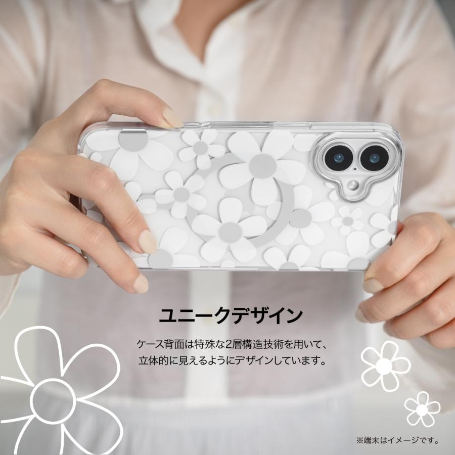 SwitchEasy（スイッチイージー） iPhone 16 ケース 花柄 クリア