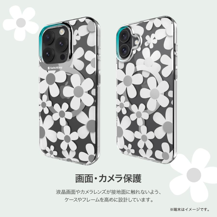 CASSETIFY 花柄 iPhoneケース SwitchEasy（スイッチイージー） iPhone 16 ケース 花柄 クリア