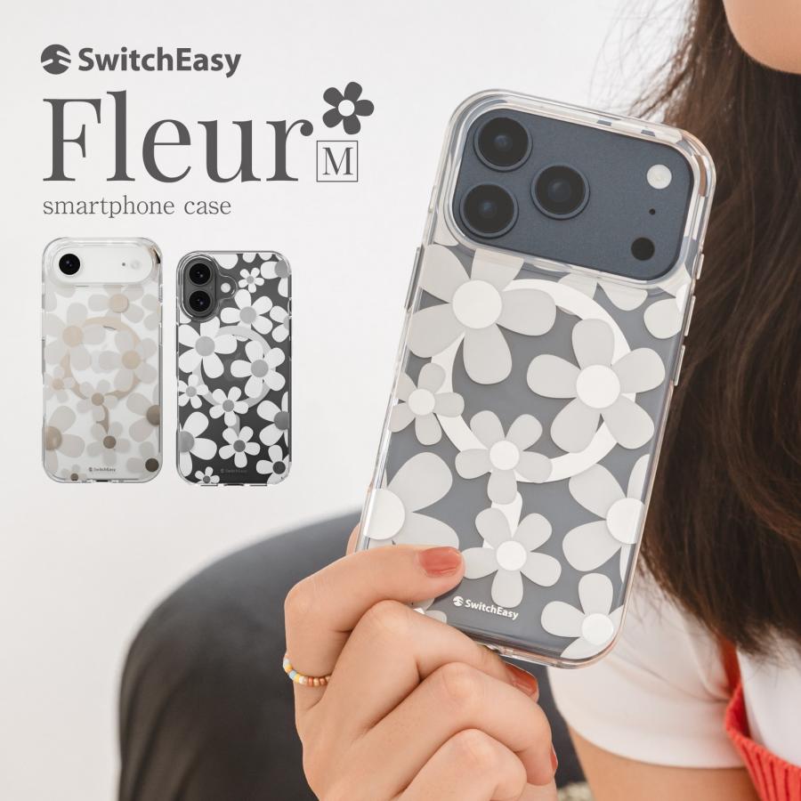 iPhone17Pro CASSETIFY 花柄 MagSafe対応ケース SwitchEasy iPhone 17 Pro ケース クリア MagSafe 対応 花柄