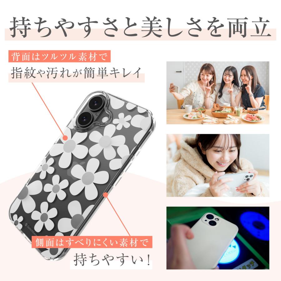SwitchEasy（スイッチイージー） iPhone 17 Pro ケース クリア 花柄