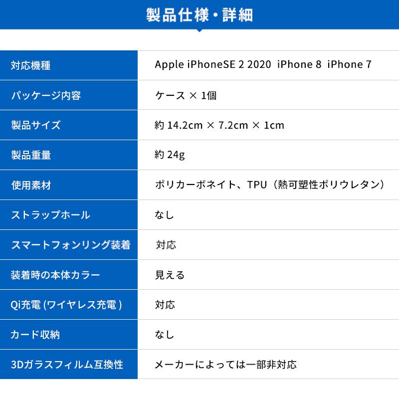 iPhone 2022 SE3 / SE2 ケース クリア 耐衝撃 衝撃 吸収 薄型 スリム 透明 ハード カバー iPhoneSE2 8 7 アイフォンSE3 2022年 第3世代  対応 SwitchEasy CRUSH | SwitchEasy | 06