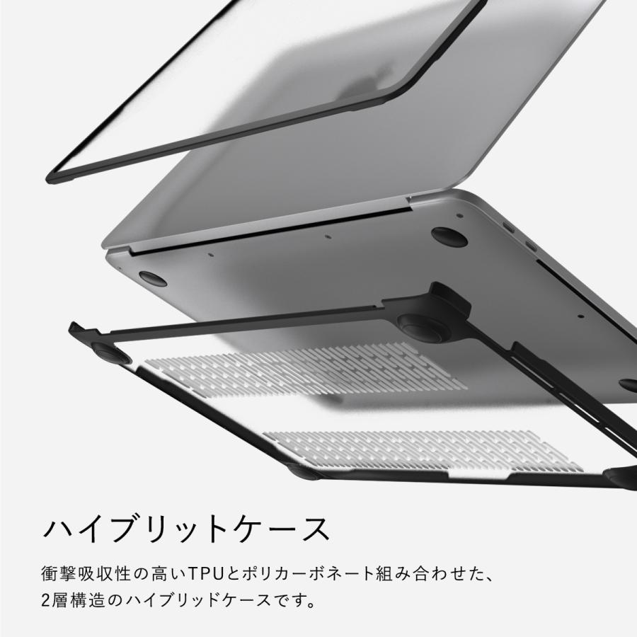 MacBook Pro 13インチ M2 / M1 ケース 耐衝撃 傷 保護 軽量 薄型 クリア カバー Apple MacBookPro 13 アップル マックブックプロ 13 対応 SwitchEasy Defender | SwitchEasy | 01