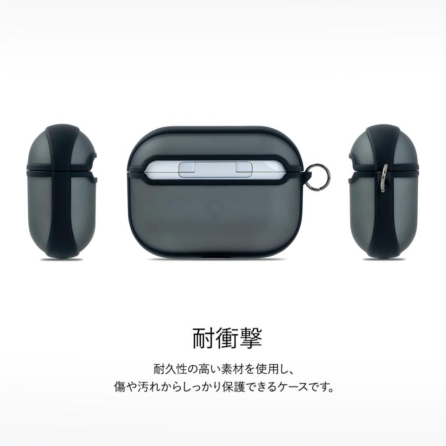 AirPods Pro ケース 耐衝撃 薄型 シンプル ポリカーボネート TPU カバー 落下防止 カラビナ 付 ケースカバー Apple AirPodsPro エアーポッズプロ Torrii TORERO | ブランド登録なし | 01