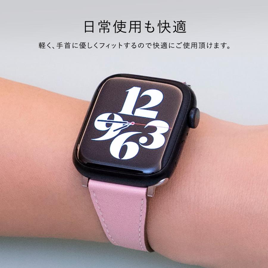 Apple Watch 8 SE2 7 41mm 40mm 38mm バンド 本革 シンプル ビジネス カジュアル レザー ベルト [ AppleWatch8 アップルウォッチ 38 40 41 各種 ] Torrii Venus | ブランド登録なし | 03