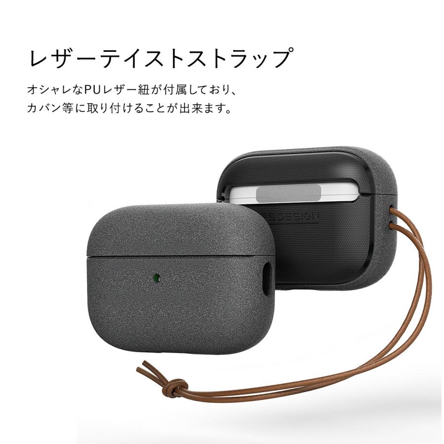 VRS DESIGN AirPods Pro2 ケース カバー レザー ストラップ 付